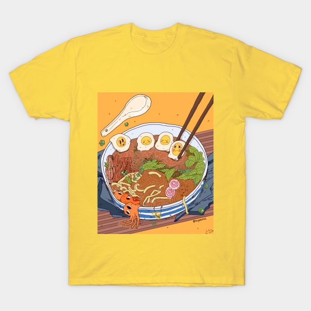 Ramen T-Shirt by reysaurus